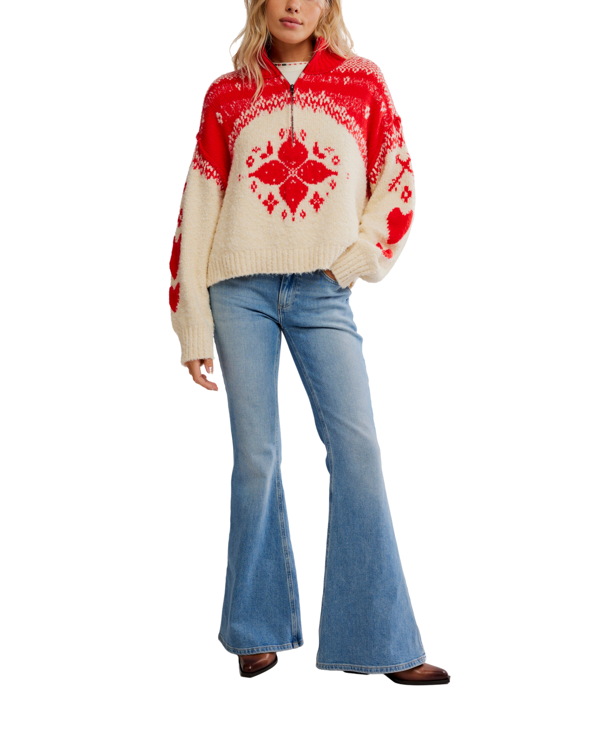 Mythical Jumper in Vanilla Scarlet Combo