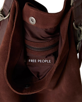 Suzie Suede Slouch Tote Bag in Espresso