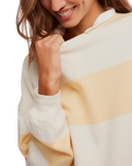 Classic Stripe Sweatshirt in Apricot Combo