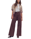 Libre Cord Wide Leg Trousers in Shopping Bag