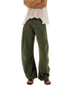 Spotlight Washed Barrel Chino Trousers in Dusty Olive