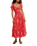 Complete Me Midi Dress in Coral Combo