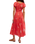Complete Me Midi Dress in Coral Combo