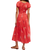 Complete Me Midi Dress in Coral Combo