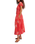 Complete Me Midi Dress in Coral Combo
