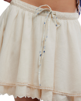Lady Tulip Mini Skirt in Tea