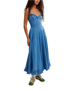 Another Season Midi Dress in Boardwalk Blue