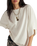 The Free People Womens Atlas Dolman T-Shirt in Clean Ivory