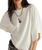 The Free People Womens Atlas Dolman T-Shirt in Clean Ivory