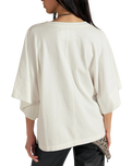 The Free People Womens Atlas Dolman T-Shirt in Clean Ivory