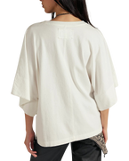 The Free People Womens Atlas Dolman T-Shirt in Clean Ivory