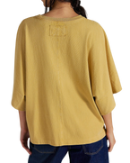The Free People Womens Atlas Dolman T-Shirt in Fallen Leaf