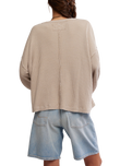 Dawson Pocket Thermal Long Sleeve T-Shirt in Smooth Stone
