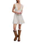Can't Help It Mini Dress in Champagne Sugar Comb