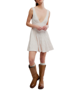 Can't Help It Mini Dress in Champagne Sugar Comb