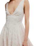 Can't Help It Mini Dress in Champagne Sugar Comb