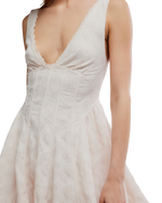 Can't Help It Mini Dress in Champagne Sugar Comb