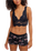 Petal Party Plunge Bralette in Black