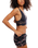 Petal Party Plunge Bralette in Black