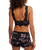Petal Party Plunge Bralette in Black
