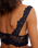Petal Party Plunge Bralette in Black