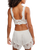 Petal Party Plunge Bralette in Clean Ivory