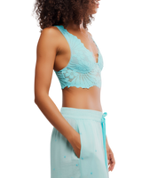 Petal Party Plunge Bralette in Watersprout