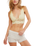 Petal Party Plunge Bralette in Vanilla Custard