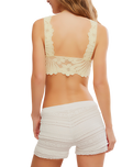 Petal Party Plunge Bralette in Vanilla Custard