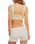 Petal Party Plunge Bralette in Vanilla Custard
