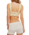 Petal Party Plunge Bralette in Vanilla Custard