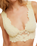 Petal Party Plunge Bralette in Vanilla Custard