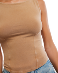 Iconic Tank Top in Tannin