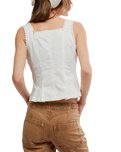 Bridgette Corset Top in Clean Ivory
