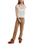 Bridgette Corset Top in Clean Ivory