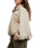 The Free People Womens Chelsea Funnel-Neck Jacket in Oatmeal