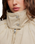 The Free People Womens Chelsea Funnel-Neck Jacket in Oatmeal