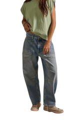 Minimalist Moxie Barrel Jeans in County Fair