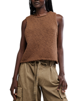 The Free People Womens Opal Tank Top in Emperador