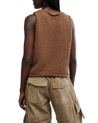 The Free People Womens Opal Tank Top in Emperador