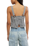 Sunfaded Top in Black & White Combo