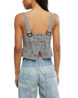 Sunfaded Top in Black & White Combo