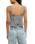 Sunfaded Top in Black & White Combo