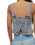 Sunfaded Top in Black & White Combo