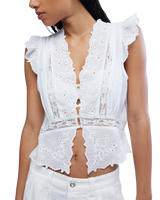 Day Dreamer Top in Ivory