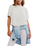 Elsie Swing T-Shirt in White Whisper