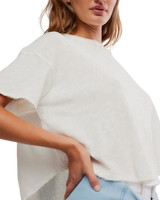 Elsie Swing T-Shirt in White Whisper