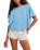 Elsie Swing T-Shirt in Blissful Blue