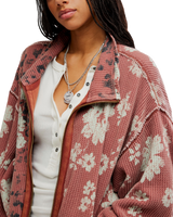 Print Mix Cardi in Whisper Pink Combo