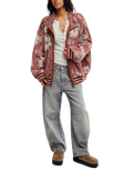 Print Mix Cardi in Whisper Pink Combo